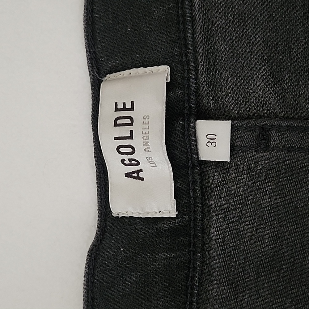 Agolde Riley Jeans High Rise Straight Crop Leg - Picture 8 of 16
